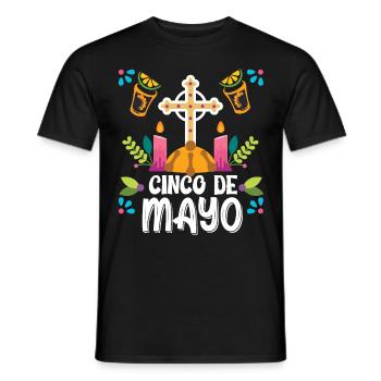 Cinco de Mayo Mexico National Day Mexican Food - Männer T-Shirt - Schwarz - Vorne - AI Model Male 178 light (178cm)