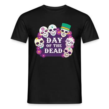 Tag Der Toten Sugar Skull mexikanischen Feiertags - Männer T-Shirt - Schwarz - Vorne - AI Model Male 178 light (178cm)