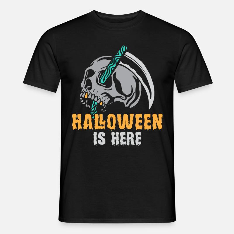 Halloween-Sensenmann-Engel des Todes - Männer T-Shirt - Schwarz