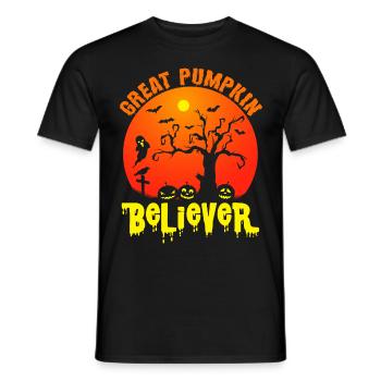 Nightmare Pumpkin Halloween Party Witch Spirit - Men's T-Shirt - black - Front - AI Model Male 178 light (178cm)