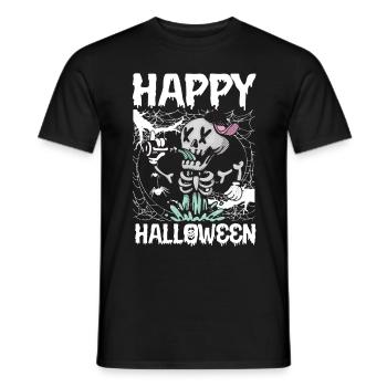 Halloween Kostüm Kürbis Attacke Nightmare - Männer T-Shirt - Schwarz - Vorne - AI Model Male 178 light (178cm)