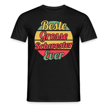 Geschwister Familie Schwestern Schwester - Männer T-Shirt - Schwarz - Vorne - AI Model Male 178 light (178cm)