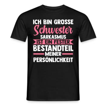 Geschwister Familie Schwestern Schwester - Männer T-Shirt - Schwarz - Vorne - AI Model Male 178 light (178cm)