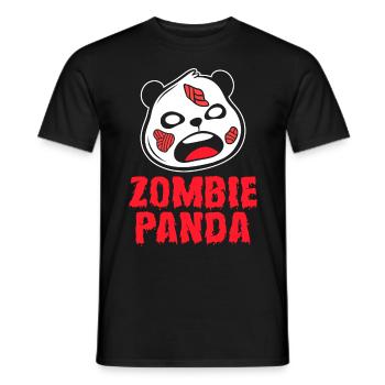 Panda animaux mignons pandas en bambou - T-shirt homme - noir - Devant - AI Model Male 178 light (178cm)