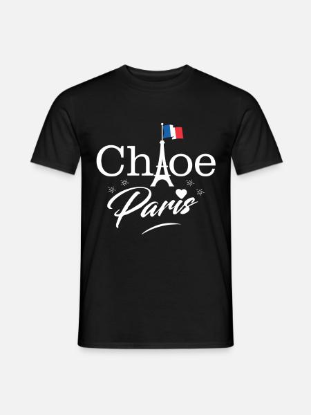 Eiffelturm Paris Französische Liebe - Männer T-Shirt - Schwarz