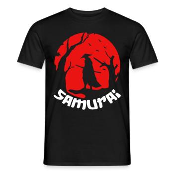 Samouraï Katana Épée Guerrier Asiatique Ninja J - T-shirt homme - noir - Devant - AI Model Male 178 light (178cm)