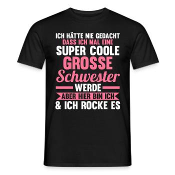 Geschwister Familie Schwestern Schwester - Männer T-Shirt - Schwarz - Vorne - AI Model Male 178 light (178cm)