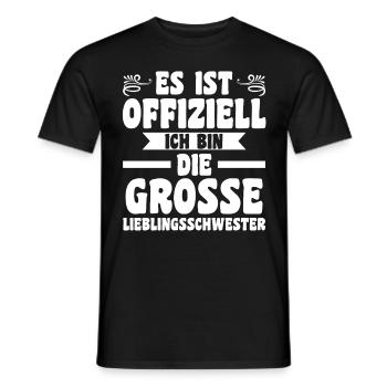 Geschwister Familie Schwestern Schwester - Männer T-Shirt - Schwarz - Vorne - AI Model Male 178 light (178cm)