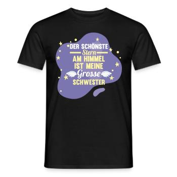 Geschwister Familie Schwestern Schwester - Männer T-Shirt - Schwarz - Vorne - AI Model Male 178 light (178cm)
