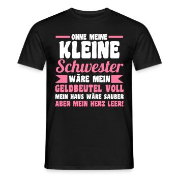 Geschwister Familie Schwestern Schwester - Männer T-Shirt - Schwarz - Vorne - AI Model Male 178 light (178cm)