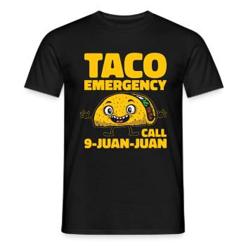 Tacos Taco Mexikanisch Fast Food Geschenk - Männer T-Shirt - Schwarz - Vorne - AI Model Male 178 light (178cm)