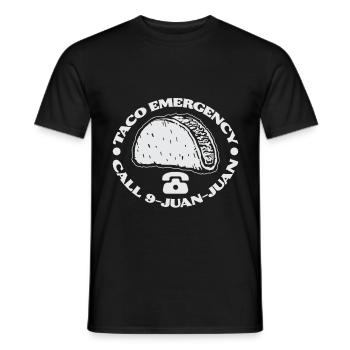Tacos Taco Mexikanisch Fast Food Geschenk - Männer T-Shirt - Schwarz - Vorne - AI Model Male 178 light (178cm)