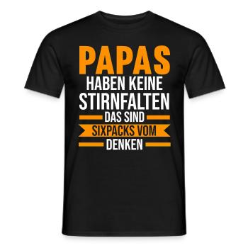 Vater Papi Papa - Männer T-Shirt - Schwarz - Vorne - AI Model Male 178 light (178cm)