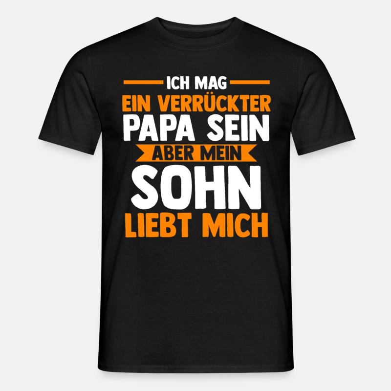 Vater Papi Papa - Männer T-Shirt - Schwarz
