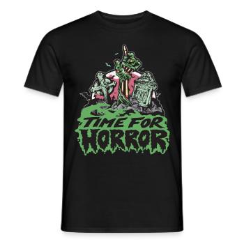 Horror Undead Halloween Party Zombie Halloween Al - Men's T-Shirt - black - Front - AI Model Male 178 light (178cm)