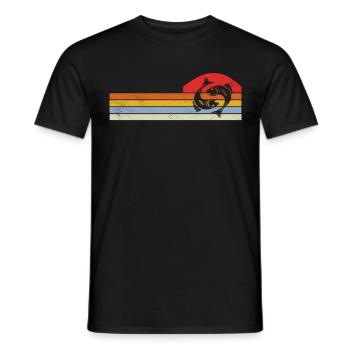 Pêche à la ligne Pêche - T-shirt homme - noir - Devant - AI Model Male 178 light (178cm)