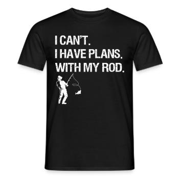 Pêche à la ligne Pêche - T-shirt homme - noir - Devant - AI Model Male 178 light (178cm)