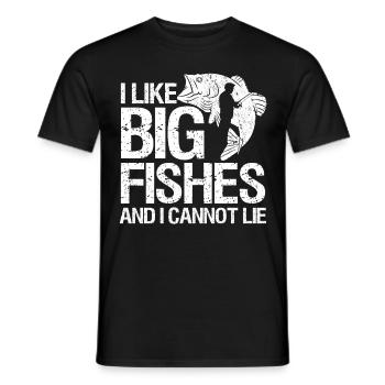 Pêche à la ligne Pêche - T-shirt homme - noir - Devant - AI Model Male 178 light (178cm)