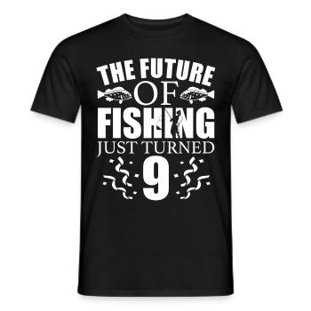Pêche à la ligne Pêche - T-shirt homme - noir - Devant - AI Model Male 178 light (178cm)