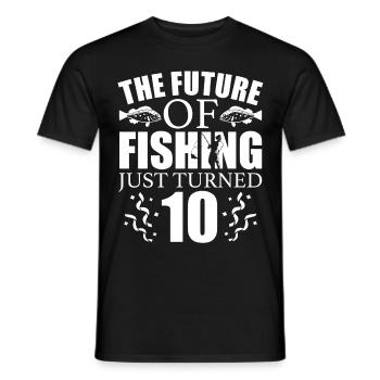 Pêche à la ligne Pêche - T-shirt homme - noir - Devant - AI Model Male 178 light (178cm)