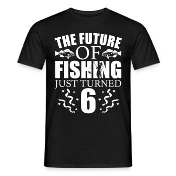 Pêche à la ligne Pêche - T-shirt homme - noir - Devant - AI Model Male 178 light (178cm)