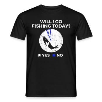 Pêche à la ligne Pêche - T-shirt homme - noir - Devant - AI Model Male 178 light (178cm)