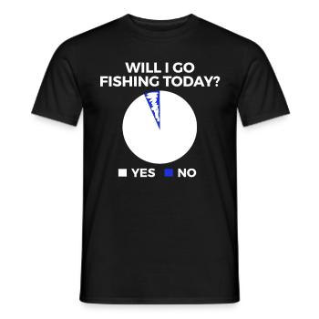 Pêche à la ligne Pêche - T-shirt homme - noir - Devant - AI Model Male 178 light (178cm)