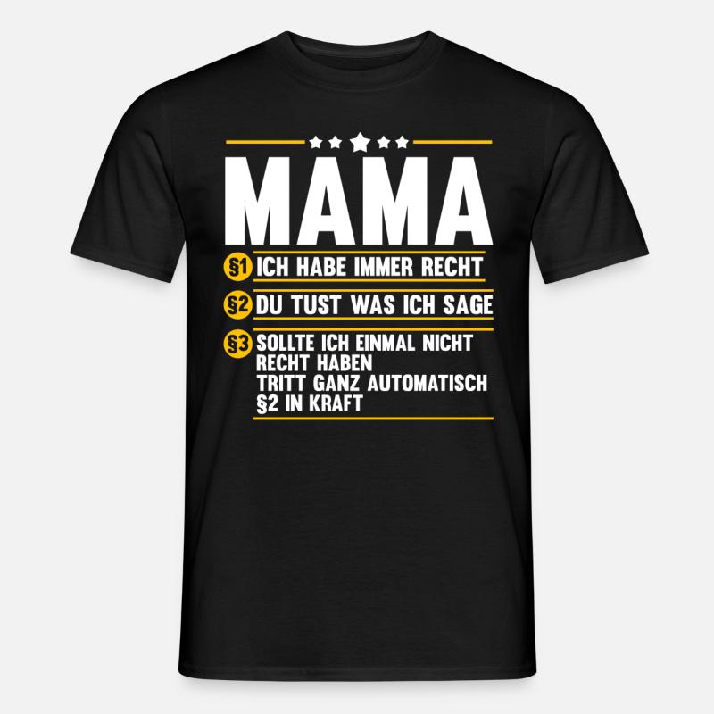 Mutter Mama - Männer T-Shirt - Schwarz