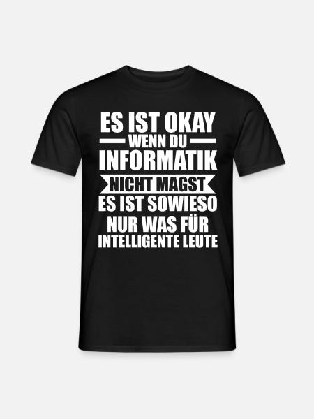 Informatik Programmierer IT Fachmann Informatiker - Männer T-Shirt - Schwarz