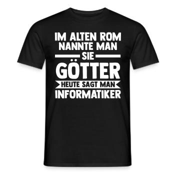 Informatik Programmierer IT Fachmann Informatiker - Männer T-Shirt - Schwarz - Vorne - AI Model Male 178 light (178cm)
