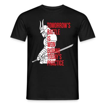 Ninja Guerrier Japonais Samouraï Katana Épée J - T-shirt homme - noir - Devant - AI Model Male 178 light (178cm)