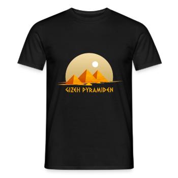 Pyramiden von Gizeh Anubis Ägypten Souvenir Ägypto - Männer T-Shirt - Schwarz - Vorne - AI Model Male 178 light (178cm)