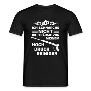 Hochdruckreiniger Dampfreiniger Power Washer - Männer T-Shirt - Schwarz - Vorne - AI Model Male 178 light (178cm)
