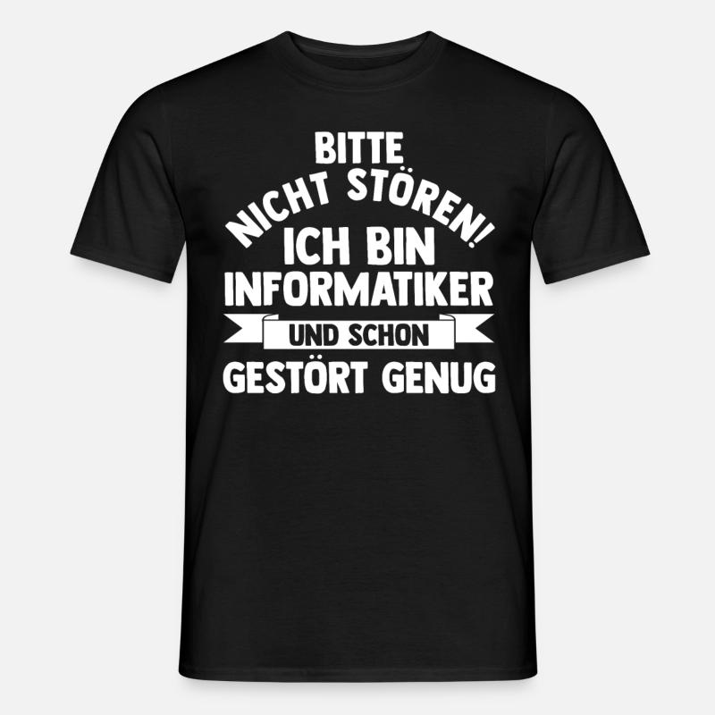 IT Fachmann Informatik Informatiker Programmierer - Männer T-Shirt - Schwarz