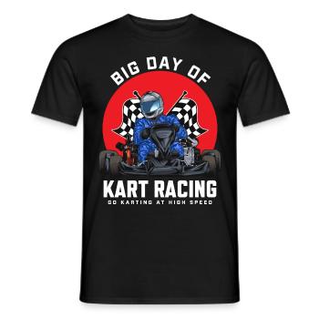 Kart-Rennen Go-Kart-Rennfahrer Gokart-Rennbahn-Ren - Männer T-Shirt - Schwarz - Vorne - AI Model Male 178 light (178cm)