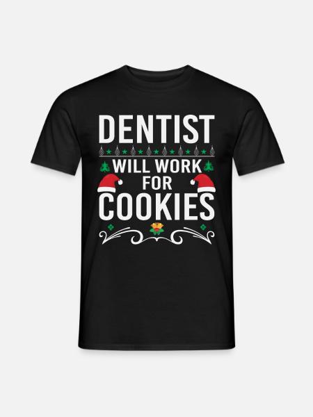 Escouade dentaire 2023 Noël , Dentiste Noël , - T-shirt homme - noir
