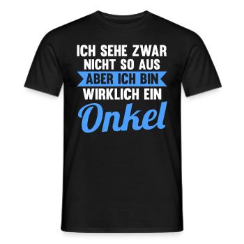 Patenonkel Pate Onkel - Männer T-Shirt - Schwarz - Vorne - AI Model Male 178 light (178cm)