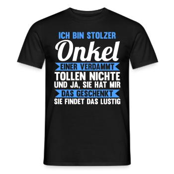 Patenonkel Pate Onkel - Männer T-Shirt - Schwarz - Vorne - AI Model Male 178 light (178cm)