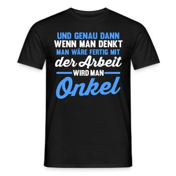 Patenonkel Pate Onkel - Männer T-Shirt - Schwarz - Vorne - AI Model Male 178 light (178cm)