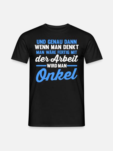 Patenonkel Pate Onkel - Männer T-Shirt - Schwarz