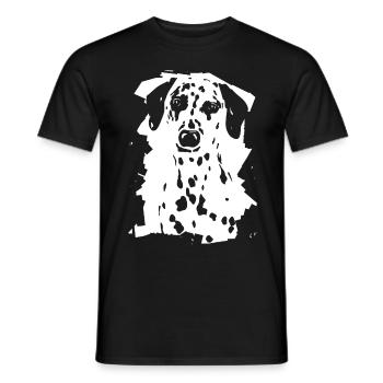 Dalmate - T-shirt homme - noir - Devant - AI Model Male 178 light (178cm)