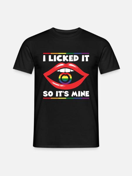 LGBT Human Mensch Regenbogen Geschenkidee - T-shirt herr - svart