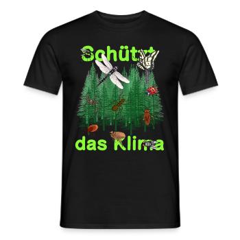 Nature sauvage Forêt Animaux Nature Protection du climat Insectes Animaux - T-shirt homme - noir - Devant - AI Model Male 178 light (178cm)