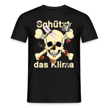 nature sauvage, animaux forestiers, conservation de la nature, changement climatique, insectes - T-shirt homme - noir - Devant - AI Model Male 178 light (178cm)