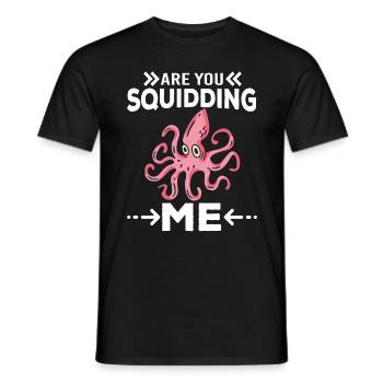 Poulpe Poulpe Tentacule de mer Poulpe Poulpe Poulpe Poulpe - T-shirt homme - noir - Devant - AI Model Male 178 light (178cm)