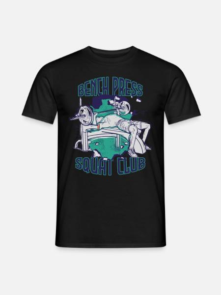 Bench Press Training Strength Training Gym M - T-shirt homme - noir