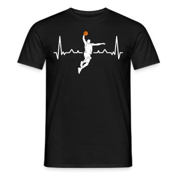 Basketball Geschenk für Basketballspieler - Männer T-Shirt - Schwarz - Vorne - AI Model Male 178 light (178cm)