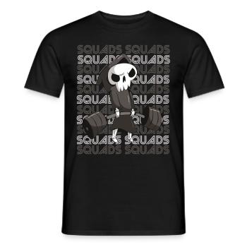 Death Squads Training Motivation Deadlift Fi - Men's T-Shirt - black - Front - AI Model Male 178 light (178cm)