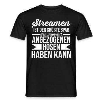 Gaming Zocken Zocker Gamer Streaming Streamer - Männer T-Shirt - Schwarz - Vorne - AI Model Male 178 light (178cm)