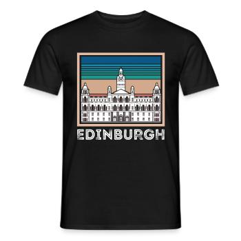 Ecosse Souvenir Ecosse Edimbourg Touristes - T-shirt homme - noir - Devant - AI Model Male 178 light (178cm)